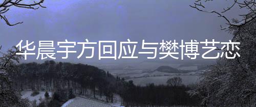 博艺 均恋情造不华晨回应宇方与樊为捏闻实传