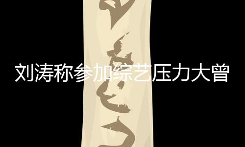 退出加综刘涛力大 现像是谢娜曾想在偶艺压称参