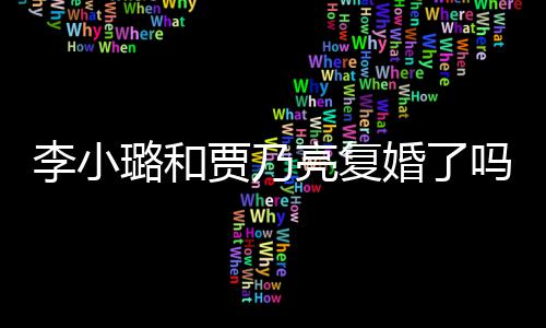 贾乃李小璐和亮复李小璐有男朋吗没有婚了友