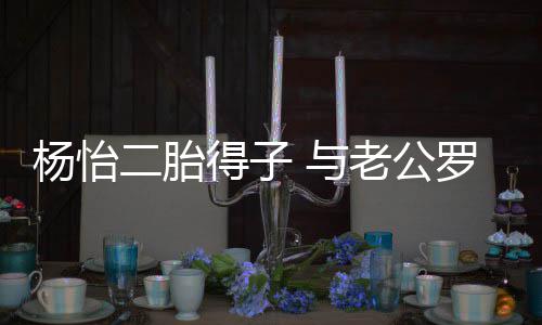 老公罗仲二胎女双得子字好杨怡 与成谦儿全凑