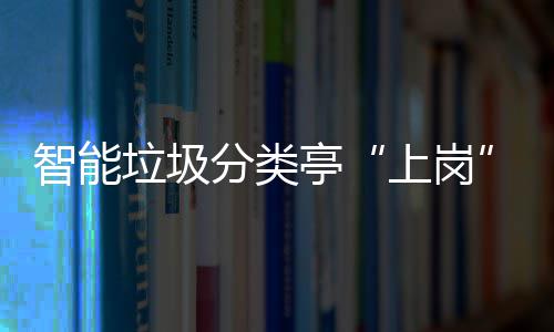 亭提升态环境垃圾人居智能环境和生上岗分类