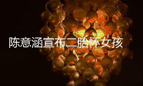 布二胎怀女孩底在年涵宣 预预估陈意产期